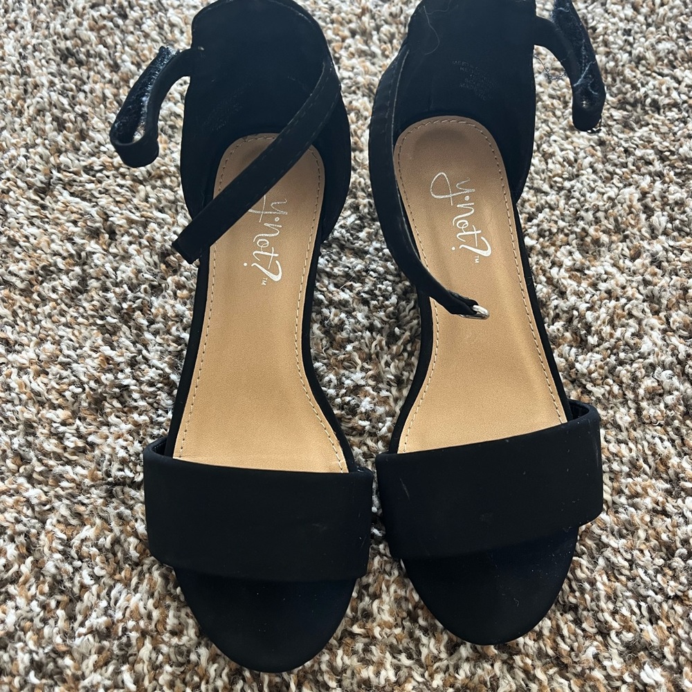 Girls block heels